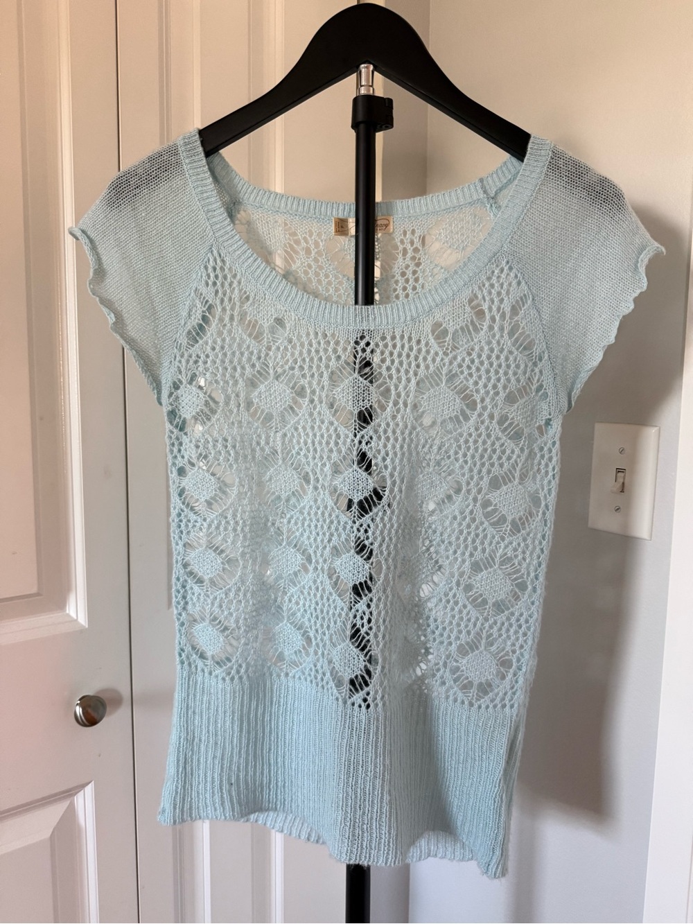 Old Navy Light Blue Lace Knit Camisole